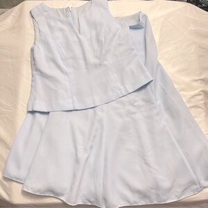 Vintage 90s Y2K 2-Piece Skirt Set Powder Blue Size 12